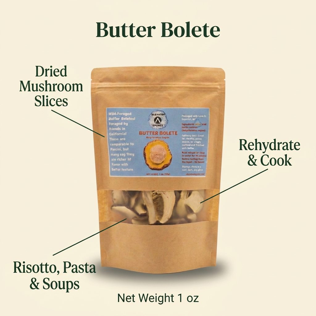 Dried Butter Bolete — Butyriboletus regius